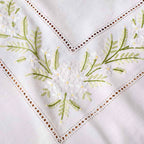 Λινό Τραπεζομάντηλο Αιγαίον Μαργαρίτα "The Κέντημα Project" 140X180 White